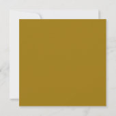 Minimalistisches Brautparty für die Goldfarbe Save The Date (Rückseite)
