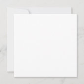 Minimalistisches Brautparty für die Goldfarbe Save The Date (Rückseite)
