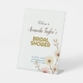 Minimalistisches Brautparty für die Goldfarbe Sockelschild (Vorderseite)