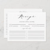 Minimalistisches Brautparty für Schwarzes Skript - Postkarte (Vorne/Hinten)