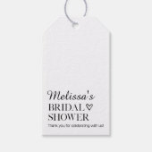 Minimalistisches Brautparty Geschenkanhänger (Vorderseite)