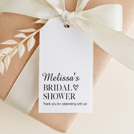 Minimalistisches Brautparty Geschenkanhänger