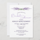 Minimalistisches Brautparty Lavender Blume Bündel Einladung (Vorderseite)