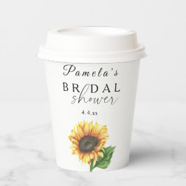 Minimalistisches Brautparty Pappbecher