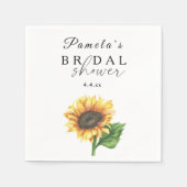 Minimalistisches Brautparty Serviette (Vorderseite)