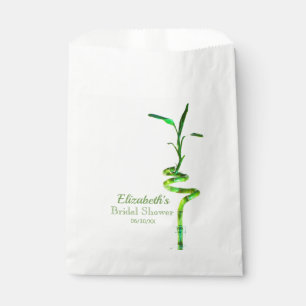 Minimalistisches Brautparty Spiraled Lucky Bamboo Geschenktütchen