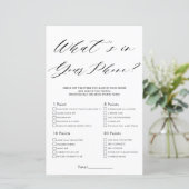 Minimalistisches Brautparty Was steckt in deinem H (Stehend Vorderseite)