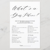 Minimalistisches Brautparty Was steckt in deinem H (Vorderseite)