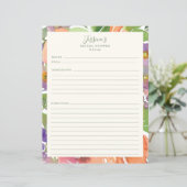 Minimalistisches Brautparty Wasserfarbe (Stehend Vorderseite)