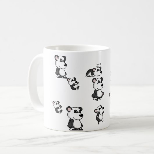 "Minimalistisches Brew Kaffeetasse (Vorderseite Links)