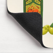 Minimalistisches Brot und Olivenöl Mousepad (Ecke)