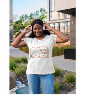 Minimalistisches Buchliebhaber-Design Gemütliche T-Shirt
