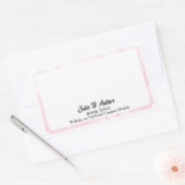 Minimalistisches Buchzeichen für benutzerdefiniert Rechteckiger Aufkleber (Umschlag)