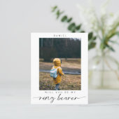 Minimalistisches Budget Werden Sie mein Ringträger (Stehend Vorderseite)