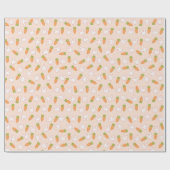 Minimalistisches Bunny und Karrot Geschenkpapier (Flach)