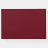 Minimalistisches Burgund Gold in der Nacht vor der Gästebuch (Rückseite)