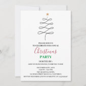 Minimalistisches Business Business Party Einladung (Vorderseite)