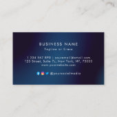 Minimalistisches Business Design mit benutzerdefin Terminkarte (Rückseite)