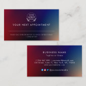 Minimalistisches Business Design mit benutzerdefin Terminkarte (Vorne/Hinten)