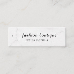 Minimalistisches Business-Logo-Kleidungsetikett An Mini Visitenkarte