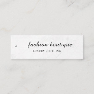 Minimalistisches Business-Logo-Kleidungsetikett An Mini Visitenkarte