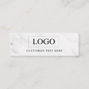 Minimalistisches Business-Logo-Kleidungsetikett An Mini Visitenkarte