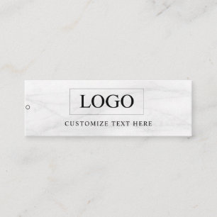 Minimalistisches Business-Logo-Kleidungslabel Anhä Mini Visitenkarte