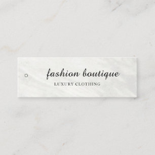 Minimalistisches Business-Logo-Kleidungslabel-Anhä Mini Visitenkarte