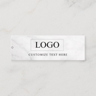 Minimalistisches Business-Logo-Kleidungslabel Anhä Mini Visitenkarte