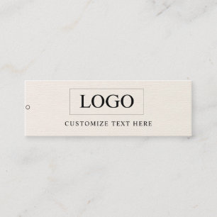 Minimalistisches Business-Logo-Kleidungslabel-Anha Mini Visitenkarte