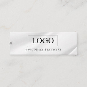 Minimalistisches Business-Logo-Kleidungslabel-Anhä Mini Visitenkarte