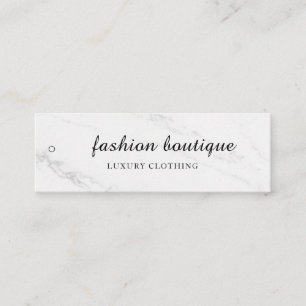 Minimalistisches Business-Logo-Kleidungslabel Anhä Mini Visitenkarte