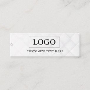 Minimalistisches Business-Logo-Kleidungslabel-Anha Mini Visitenkarte