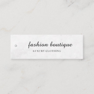Minimalistisches Business-Logo-Kleidungslabel Anhä Mini Visitenkarte
