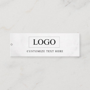 Minimalistisches Business-Logo-Kleidungslabel Anhä Mini Visitenkarte