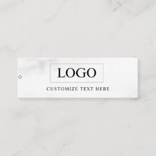 Minimalistisches Business-Logo-Kleidungslabel Anhä Mini Visitenkarte