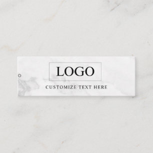 Minimalistisches Business-Logo-Kleidungslabel Anhä Mini Visitenkarte