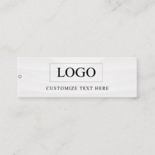 Minimalistisches Business-Logo-Kleidungslabel-Anhä Mini Visitenkarte