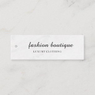 Minimalistisches Business-Logo-Kleidungslabel Anhä Mini Visitenkarte