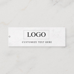 Minimalistisches Business-Logo-Kleidungslabel Anhä Mini Visitenkarte