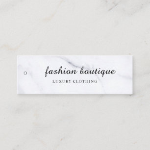 Minimalistisches Business-Logo-Kleidungslabel-Anhä Mini Visitenkarte