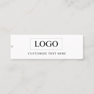 Minimalistisches Business-Logo-Kleidungslabel-Anha Mini Visitenkarte