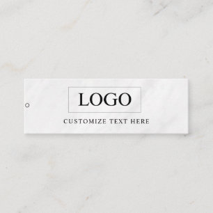 Minimalistisches Business-Logo-Kleidungslabel Anhä Mini Visitenkarte