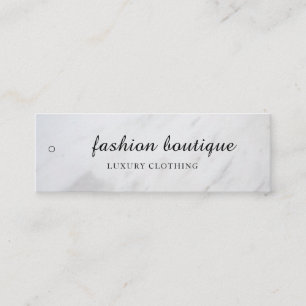 Minimalistisches Business-Logo-Kleidungslabel Anhä Mini Visitenkarte