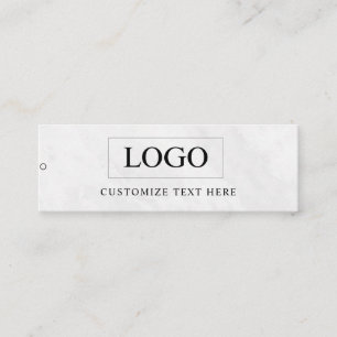 Minimalistisches Business-Logo-Kleidungslabel-Anhä Mini Visitenkarte