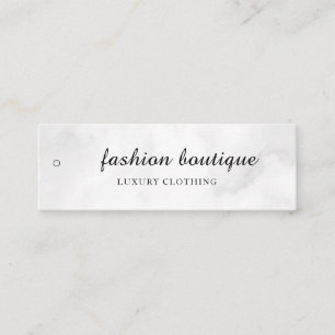 Minimalistisches Business-Logo-Kleidungslabel-Anhä Mini Visitenkarte
