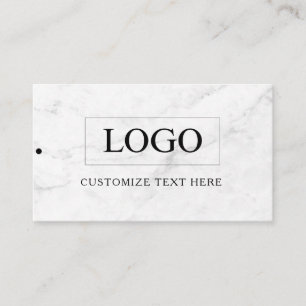 Minimalistisches Business-Logo-Kleidungslabel-Anhä Telefonnummerkarte