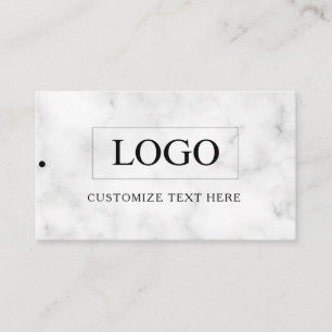 Minimalistisches Business-Logo-Kleidungslabel Anhä Visitenkarte