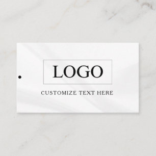 Minimalistisches Business-Logo-Kleidungslabel Anhä Visitenkarte