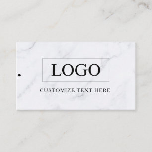 Minimalistisches Business-Logo-Kleidungslabel Anhä Visitenkarte